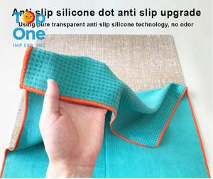 TopOne Custom Logo Non Slip Foldable Sports Workout Pilates Fitness Exercise Yoga <b>Mat</b> Towel - Product Image 3