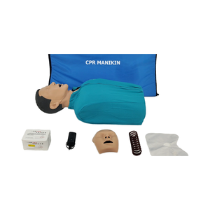 Manekin silikon setengah badan untuk alat bantuan pertama sains medis pelatihan <span class=keywords><strong>CPR</strong></span> dan intubes dengan cahaya sirkulasi darah - Product Image 4