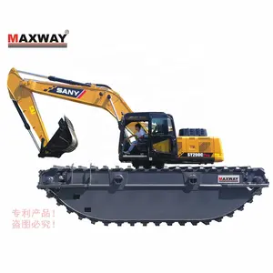 MAXWAY Anfibio Pontoon Undercarriage para SANY, LIUGONG, SDLG, LONKING Excavator, Modelo: