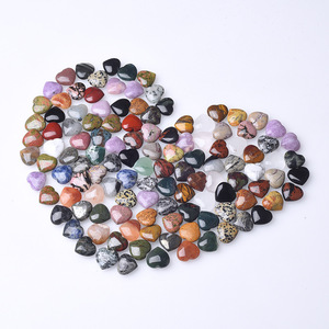 Precio de fábrica Cristal natural y piedras 2cm Corazón Regalo Amor Decoración Regalo <span class=keywords><strong>Riki</strong></span> Gemstone Crafts. - Product Image 6