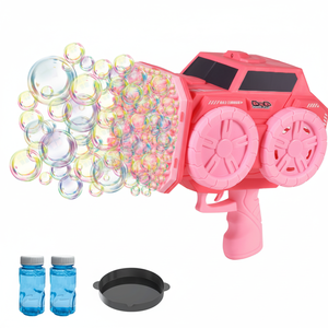 Máquina de burbujas eléctrica para vehículos todoterreno de 139 agujeros, regalo de Navidad para niños, pistola de burbujas automática, juguete para exteriores - Product Image 1