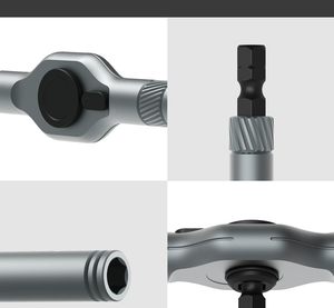Juego de Destornilladores de Trinquete Multifunción 24 en 1, Destornillador de Torque, Juego de Herramientas con Puntas Magnéticas S2, Herramienta de Reparación para el Hogar - Product Image 2