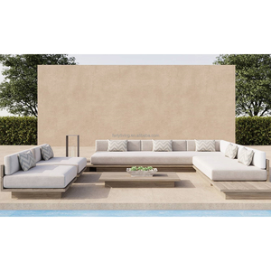 Sofá <span class=keywords><strong>de</strong></span> jardín <span class=keywords><strong>de</strong></span> teca <span class=keywords><strong>de</strong></span> lujo moderno, juego Seccional <span class=keywords><strong>de</strong></span> madera para patio personalizable para hoteles, parques, villas, <span class=keywords><strong>diseño</strong></span> <span class=keywords><strong>de</strong></span> <span class=keywords><strong>muebles</strong></span> <span class=keywords><strong>de</strong></span> <span class=keywords><strong>exterior</strong></span> - Product Image 2