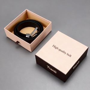 Boîte d'emballage en papier cartonné de luxe pour ceinture <span class=keywords><strong>homme</strong></span> avec impression numérique de logo personnalisé, boîte cadeau pour portefeuille <span class=keywords><strong>homme</strong></span> - Product Image 2