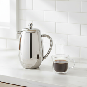 Grande cafetière à piston en métal isolée de haute qualité, cafetière à piston 1000 ml en acier inoxydable - Product Image 2