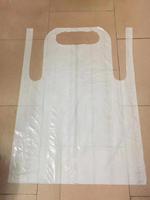 Jetable PE 70x110CM Bleu/Protecteur Blanc Sécurité Tablier En Plastique Rouleau Dentaire Imperméable Tablier Sans Manches