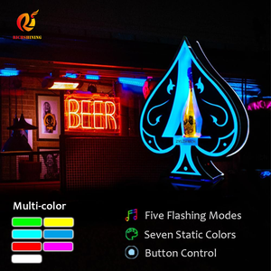 Richshining Ace ของโพดำขวดนำแชมเปญผู้นำเสนอไวน์ผู้ถือจอแสดงผลสำหรับบาร์ที่ทำจากพลาสติกอะคริลิคโลหะ - Product Image 6