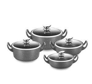 High Quality Kitchen Custom logo <strong>Non</strong> <strong>Stick</strong> Pots Pan <strong>Set</strong> Casserole Aluminium <strong>Saucepan</strong> Cookware <strong>Sets</strong> <strong>of</strong> Cooking Pots - Product Image 2