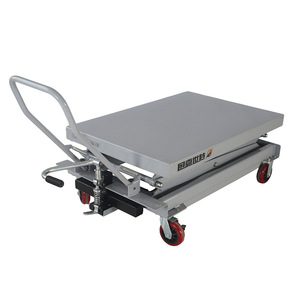 Plataforma Elevadora Hidráulica Manual Móvil de Aleación de Aluminio Tipo Tijera, Equipo de Construcción, Velocidad de 3.7 km/h - Product Image 4