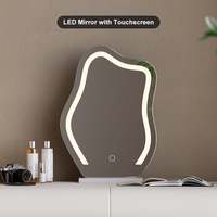 Meubles de chambre à coucher vanités avec miroir à led et lumières modernes tiroirs conceptions maquillage vanité bureau coiffeuse ensemble commode
