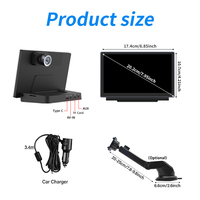 Écran IPS universel de 7 pouces fabriqué en usine lecteur DVD de voiture portable Android Carplay sans fil avec 4K Dashcam BT AUX