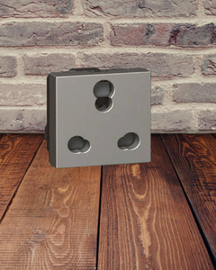 Prise murale en aluminium robuste, 3 prises, 13A, 230V, prise de courant avec mise à la terre pour usage résidentiel, bureau, commercial - Product Image 5