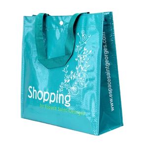 Bolsa de Compras de Polipropileno Tejido con Impresión Personalizada para Promociones en Hipermercados, Supermercados y Tiendas de Conveniencia - Product Image 1