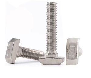 Perno en T de Acero al Carbono Niquelado, Estándar Europeo Serie 30, M5 M6 M8, Perno de Cabeza de Martillo - Product Image 6