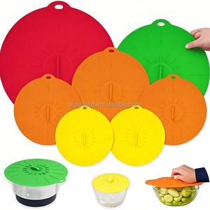 Couvercles en silicone à prix réduit, sans BPA, à ventouse, pour bols, micro-ondes et casseroles, pour la conservation des aliments - Product Image 1