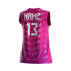 เสื้อวอลเลย์บอลหญิงแบบขายส่ง ระบายเหงื่อได้ดี สำหรับทีม OEM ผลิตจากโพลีเอสเตอร์ 100% เสื้อฝึกซ้อมวอลเลย์บอล - Product Image 4