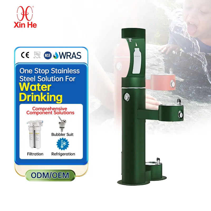 Dispensador de água potável personalizado, dispensador de aço inoxidável 304 316 para fonte de água potável