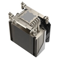 COOLSERVER CS-AM5-4UR23 Dissipateur thermique actif en cuivre à 5 caloducs pour boîtier d'ordinateur de bureau AM5 TDP 210W PWM 2000-5000RPM à roulement à billes