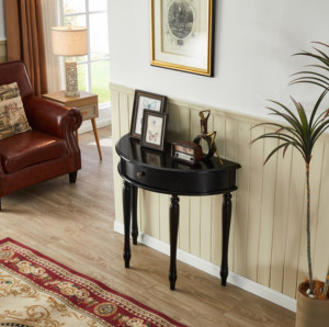 <span class=keywords><strong>Console</strong></span> élégante et rétro en bois massif pour la décoration de la maison, table d'entrée pour le salon, armoire de rangement élégante - Product Image 1