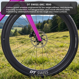 Bicicleta de Gravel de Carbono 700C con Manillar de <span class=keywords><strong>Carretera</strong></span>, Frenos de Disco Hidráulicos, Bicicleta de Aventura - Product Image 2