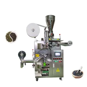 Dip Herbs Heat seal filter paper bag packing machine with string and tag
