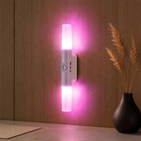 Lampe de nuit LED à détecteur de mouvement intelligent, rechargeable par USB, fixation magnétique, sans fil, pour armoire, chambre, couloir, escalier, placard
