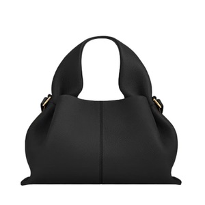 Sac à bandoulière en cuir véritable pour femme French Polens, style minimaliste urbain, avec fermeture éclair et fermoir magnétique - Product Image 3