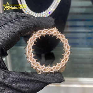 2 Tons Offre Spéciale Fine Iced Out <span class=keywords><strong>Custom</strong></span> Jewelry Hip Hop Moissanite Diamond DW6900 GA2100 Watch Accessory 925 Silver Thorn Bezel - Product Image 5