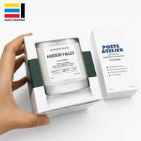 Boîte en carton pliable personnalisée, boîte d'emballage en carton blanc pour bougie, cosmétique, avec logo de conception gratuit