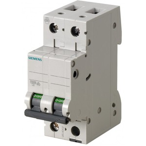 Interruttore Automatico Miniaturizzato Siemens 20A 230V Tipo C a 2 Moduli MCB per Protezione Elettrica - Product Image 1