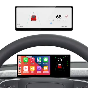8.9-inch Dashboard Head-up Display LCD IPS HD Car Playback Instrument For Tesla Model 3 Model Y Speedometer