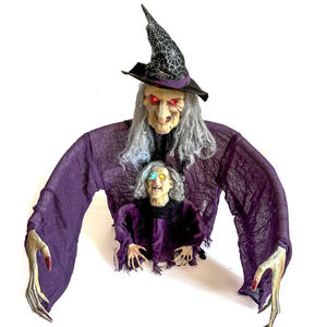 Adornos de Bruja para Halloween, Decoración Luminosa para Jardín, Set de Adornos para Insertar en el Suelo, para Padres e Hijos - Product Image 3