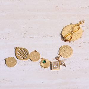 Alta lode accessori gioielli DIY hexagram Charm design unico in acciaio inox zircone placcato in oro ciondolo all'ingrosso - Product Image 4