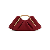 Pochette élégante en métal pour femme, sac de soirée plissé effet nuage, sac à main texture crocodile, pochette de luxe pour mariage et soirée