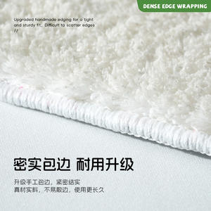 พรมลายการ์ตูน Jinrui ผ้าแคชเมียร์เทียม รูปทรงสี่เหลี่ยมผืนผ้า กันลื่น สำหรับห้องนอนเด็ก ซักมือได้ สไตล์ชนบท ลายเรขาคณิต - Product Image 4