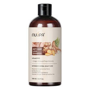 OEM ekstrak jahe profesional perawatan rambut Herbal Anti rontok merangsang Serum penumbuh rambut sampo Set Perawatan Rambut - Product Image 2