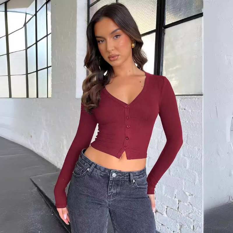 Top Donna UNIANKIYA A Doppia Fodera Con Scollo Quadrato – Maniche Corte, Slim Fit, Crop Top Basic Y2K Per L’estate