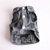 Nouvelle veste en jean noire cool pour chien, manteau en jean pour animal de compagnie