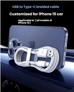 Ce Nhà Máy Carplay Sạc Cáp Dữ Liệu Dây Sạc Bện USB-C Loại C Xe Chơi Màn Hình Cáp Điều Khiển Cho iPhone 15 16 Pro - Product Image 4