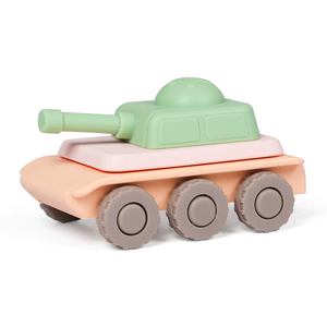 Jeu d'empilage de jouets de réservoir de silicone de vente chaude, détachable et coulissant, vente en gros de jouets éducatifs pour enfants - Product Image 1