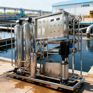 Sistem Filter pemurni air Osmosis terbalik komersil untuk pabrik pengolahan limbah - Product Image 1