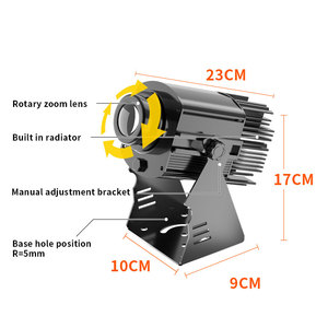 <span class=keywords><strong>150W</strong></span> Logo gobo chiếu quảng cáo đèn miễn phí tùy chỉnh dẫn đăng ký tường chiếu đèn ngoài trời không thấm nước IP67 HD & sáng - Product Image 6