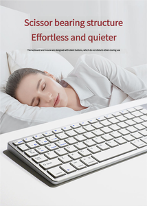 Yüksek kalite özel fabrika İngilizce standart sessiz ofis Mac için ABS sihirli kablosuz BT akülü klavye - Product Image 2