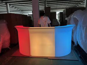 Barra de Bar Móvil LED, Muebles de Discoteca Portátiles a Prueba de Agua, Barra de Bar, Comptoir De Bar LED Móvil Portátil e Impermeable para Discoteca - Product Image 3