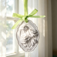 Diffuseur de parfum en céramique artisanale en porcelaine, pierre aromatique suspendue, diffuseur d'huiles essentielles pour voiture et armoire, désodorisant d'ambiance