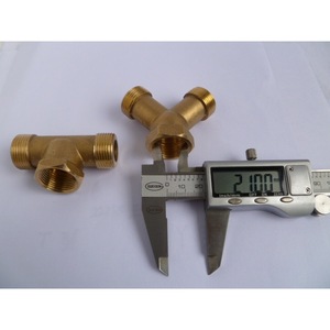 High Pressure Washer T Connector 22x15mm Brass Fitting For Car Wash Machine Water Outlet Pipe Y Type And T Type - Product Image 3