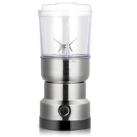 Moulin à café électrique en acier inoxydable mini avec grande tasse amovible pour épices, noix, céréales – Vente directe usine, personnalisable