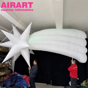 Mascota Inflable Personalizada para Desfiles, Marioneta Inflable de Estrella Blanca Grande - Product Image 2