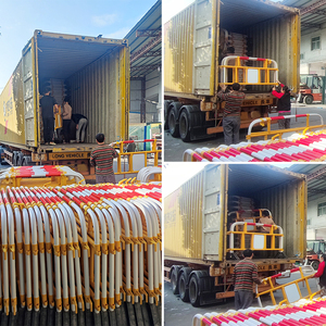 Rào Cản Đường Nhựa ODM Kiểm Soát Đám Đông Giao Thông Rào Cản Đỗ Xe PVC Rào Chắn Cho Người Đi Bộ - Product Image 5