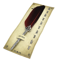 Ensemble de stylos plume classiques en métal, stylos plume promotionnels pour la calligraphie, stylos plume pour les affaires